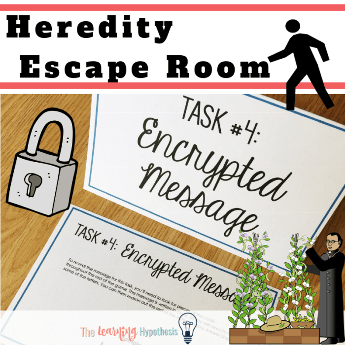 Genetics and heredity escape room answer key