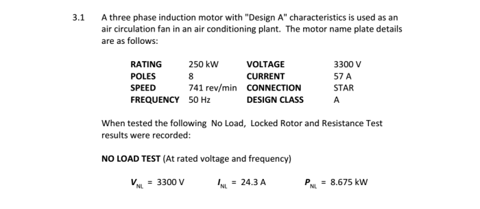 Motor current induction starting heavy draw fan does why