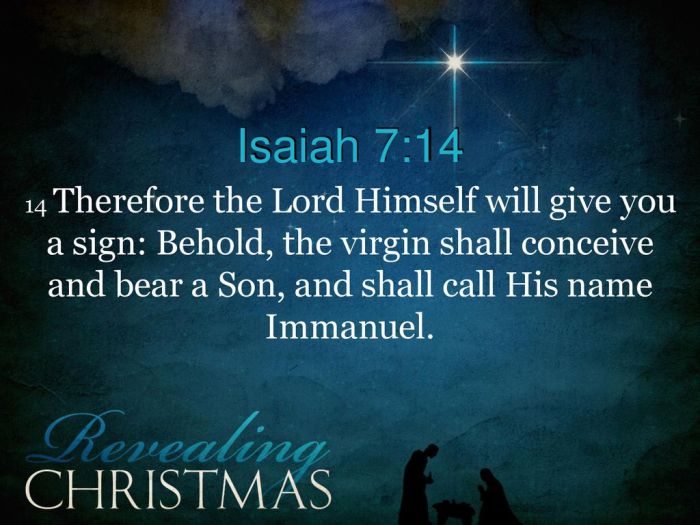 Isaiah lord jesus conceive birth him