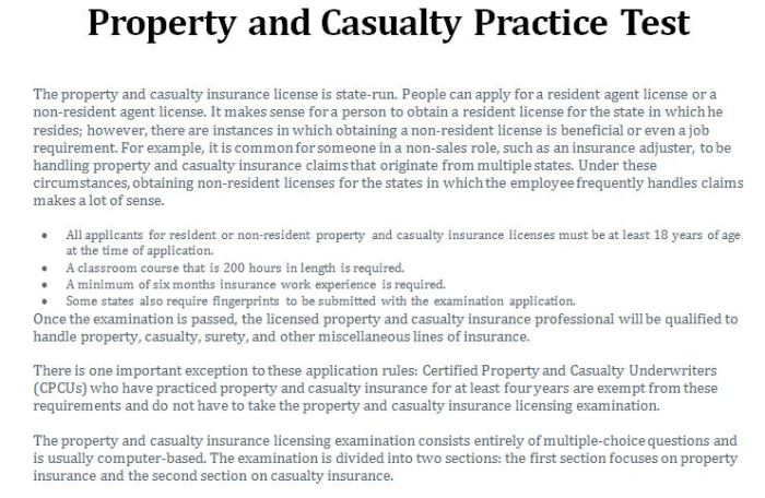 Oklahoma property and casualty practice test