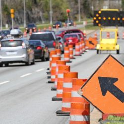 Fines for moving traffic violations in construction zones are: